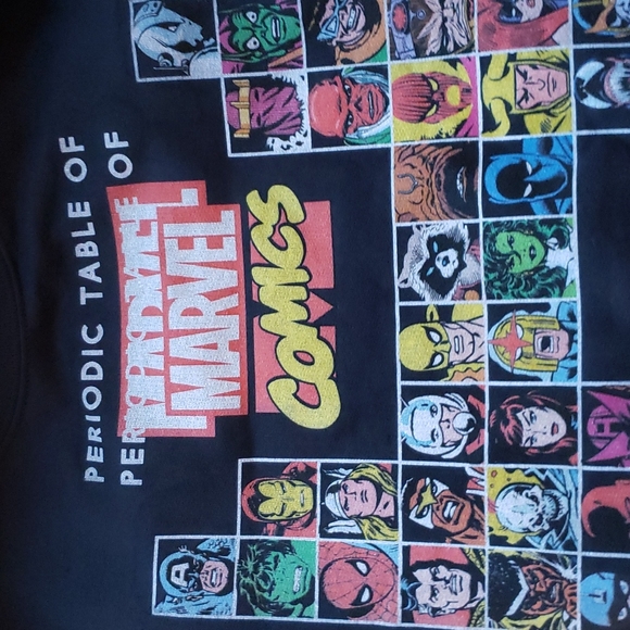 Defective, brand new Marvel periodic table sweatshirt *read description - Picture 11 of 13
